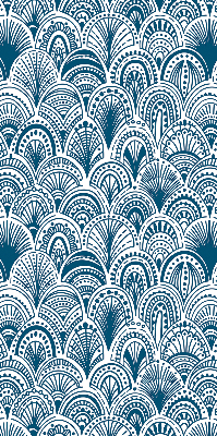 Blackout roller blind Blue pattern