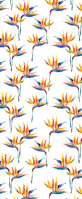 Fabric roller blind for window Colorful leaves