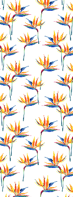 Fabric roller blind for window Colorful leaves