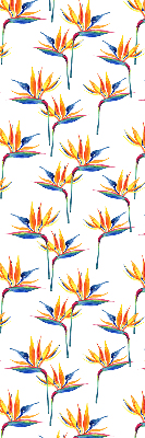 Fabric roller blind for window Colorful leaves
