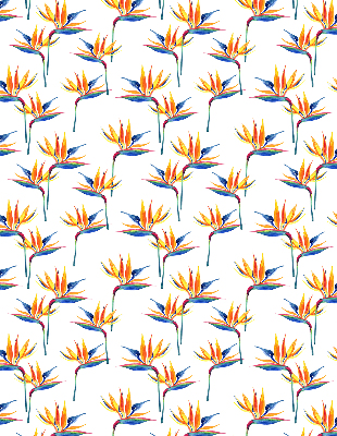 Fabric roller blind for window Colorful leaves