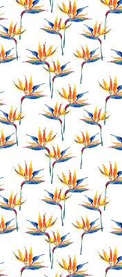 Fabric roller blind for window Colorful leaves