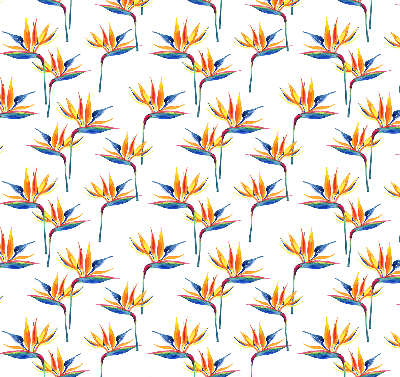 Fabric roller blind for window Colorful leaves