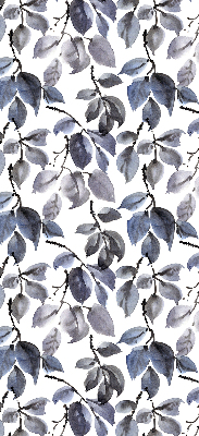Blackout roller blind Dark leaves