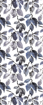 Blackout roller blind Dark leaves