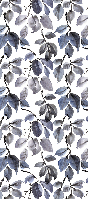 Blackout roller blind Dark leaves