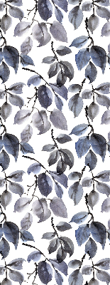 Blackout roller blind Dark leaves