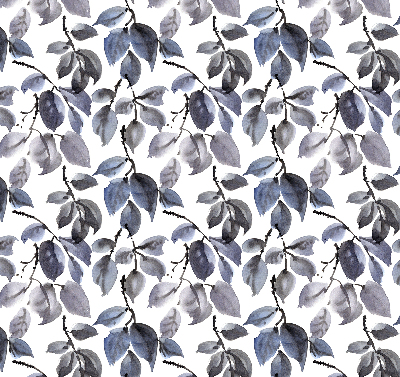 Blackout roller blind Dark leaves