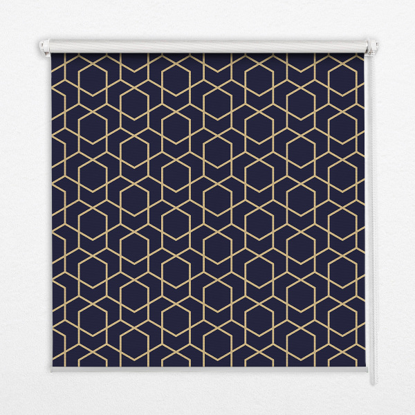 Blackout roller blind for window 3d cube