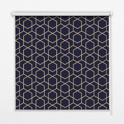 Blackout roller blind for window 3d cube