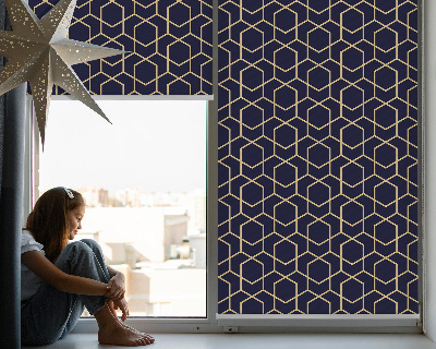 Blackout roller blind for window 3d cube