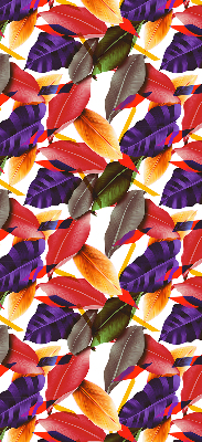Fabric roller blind for window Colorful leaves