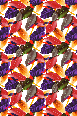 Fabric roller blind for window Colorful leaves