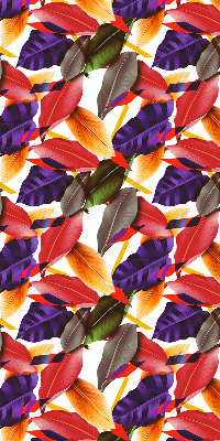 Fabric roller blind for window Colorful leaves