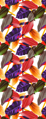Fabric roller blind for window Colorful leaves
