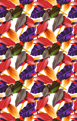Fabric roller blind for window Colorful leaves