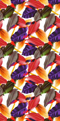 Fabric roller blind for window Colorful leaves