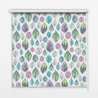 Blackout roller blind Colorful leaves