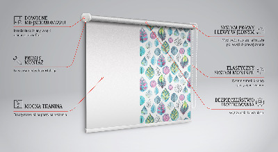 Blackout roller blind Colorful leaves