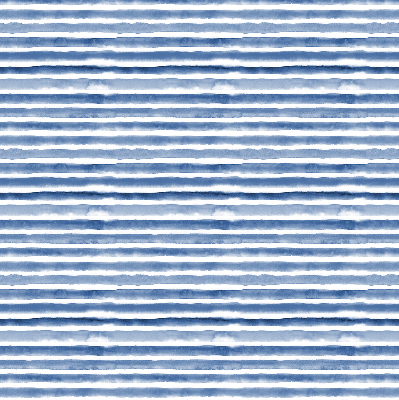 Fabric roller blind for window Painted blue stripes