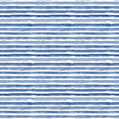 Fabric roller blind for window Painted blue stripes