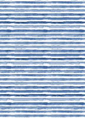 Fabric roller blind for window Painted blue stripes