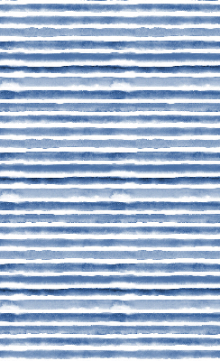 Fabric roller blind for window Painted blue stripes