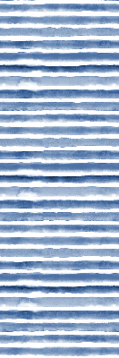 Fabric roller blind for window Painted blue stripes