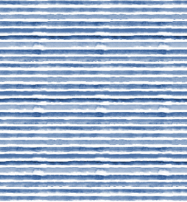 Fabric roller blind for window Painted blue stripes