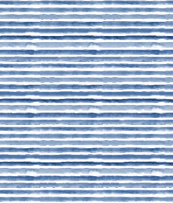 Fabric roller blind for window Painted blue stripes