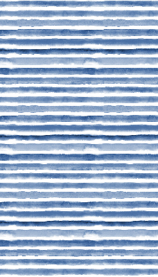 Fabric roller blind for window Painted blue stripes