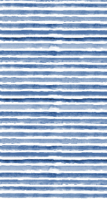 Fabric roller blind for window Painted blue stripes