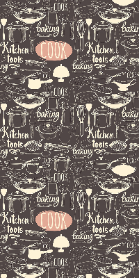 Blackout roller blind for window Culinary utensils