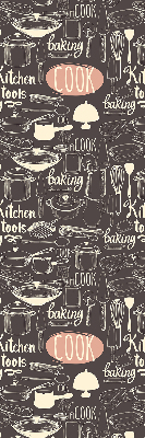 Blackout roller blind for window Culinary utensils