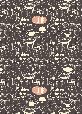 Blackout roller blind for window Culinary utensils