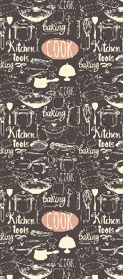 Blackout roller blind for window Culinary utensils