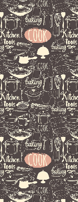 Blackout roller blind for window Culinary utensils
