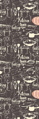 Blackout roller blind for window Culinary utensils