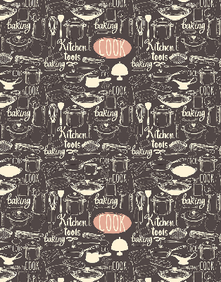 Blackout roller blind for window Culinary utensils