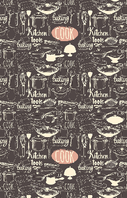Blackout roller blind for window Culinary utensils