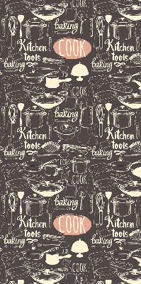 Blackout roller blind for window Culinary utensils