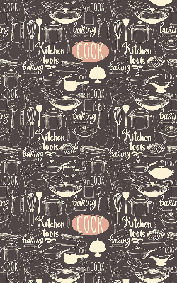 Blackout roller blind for window Culinary utensils