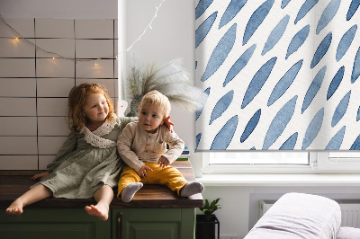 Fabric roller blind for window Painted grains
