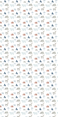 Blackout roller blind Mountains rain animals