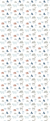 Blackout roller blind Mountains rain animals