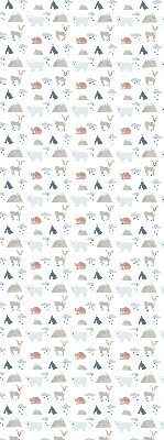Blackout roller blind Mountains rain animals