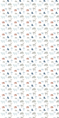 Blackout roller blind Mountains rain animals