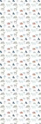 Blackout roller blind Mountains rain animals