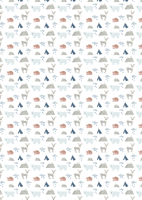 Blackout roller blind Mountains rain animals