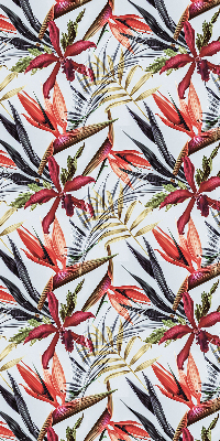 Fabric roller blind for window Exotic leaves